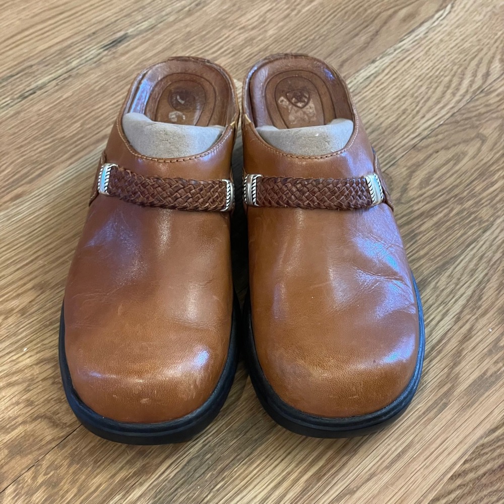 Ariat Brown Leather Mules